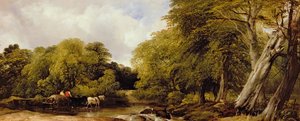 Uma cena do rio amadeirada, 1850